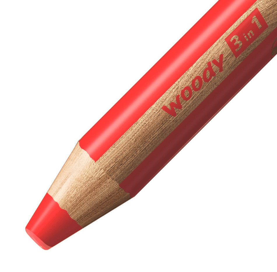 Produktbild STABILO® Buntstift  Wasserfarbe & Wachsmalkreide - STABILO woody dick - 8er Etui 8 von 10