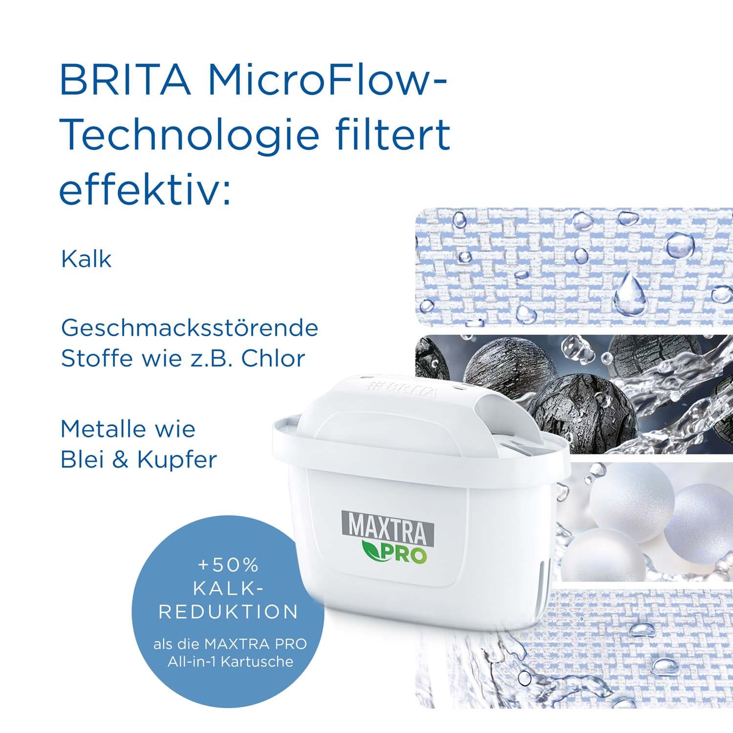 Produktbild BRITA Filterkartuschen MAXTRA PROEXTRA KALKSCHUTZ 3er Pack 9 von 11