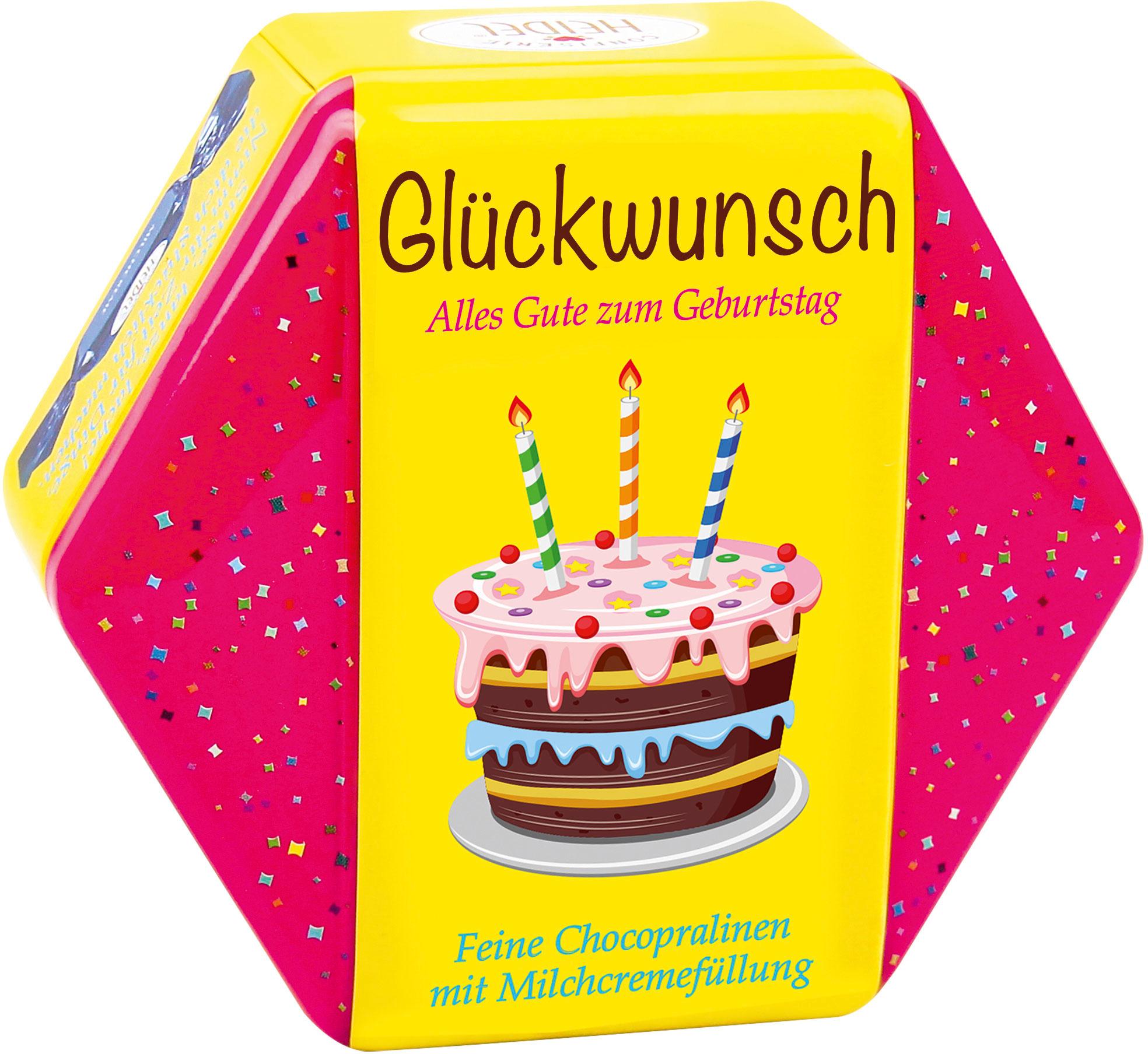 HEIDEL Chocopralinen Glückwunsch