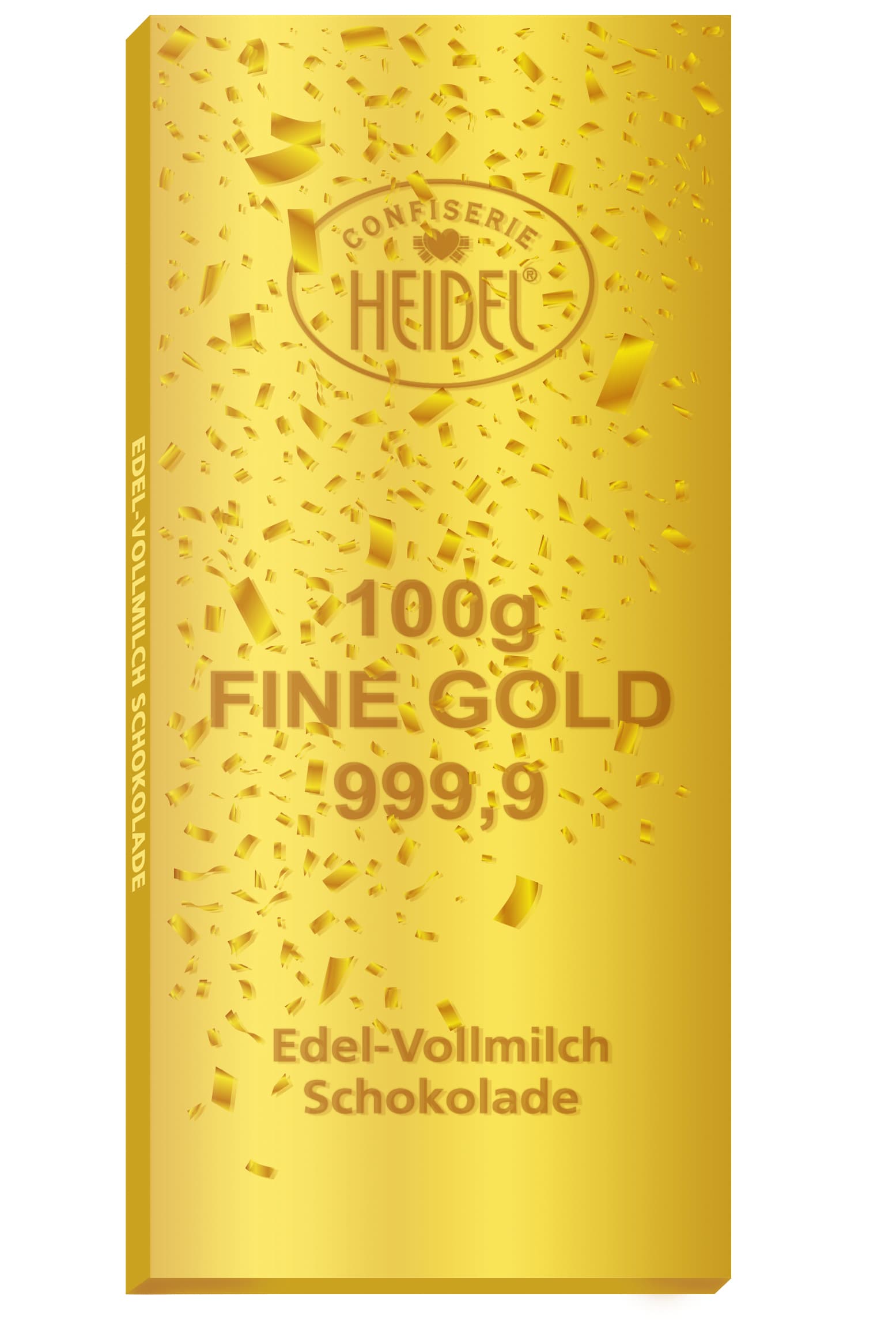 HEIDEL 3D Schoko-Grüße Gold 