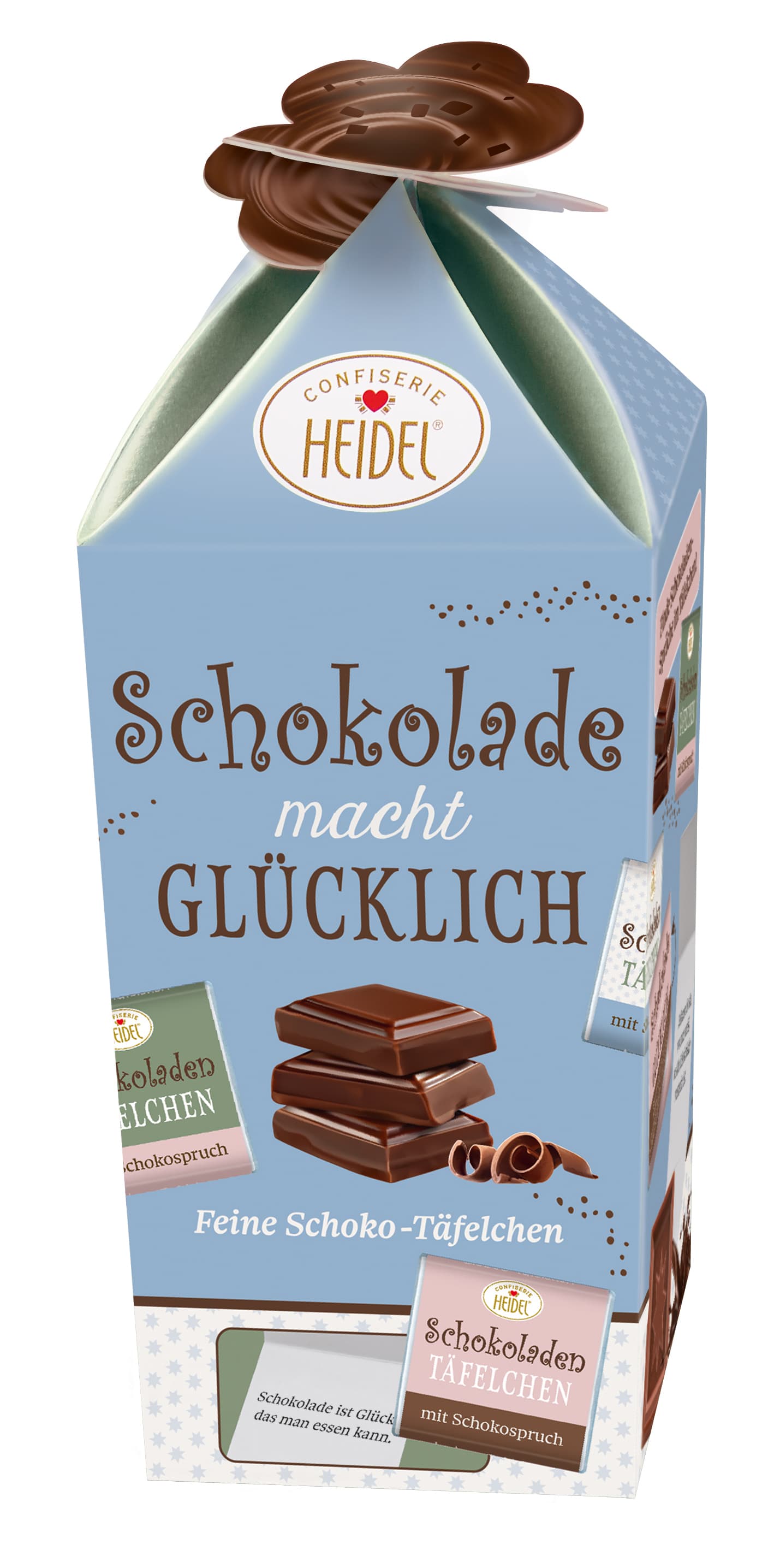 HEIDEL Schokolade macht Glücklich