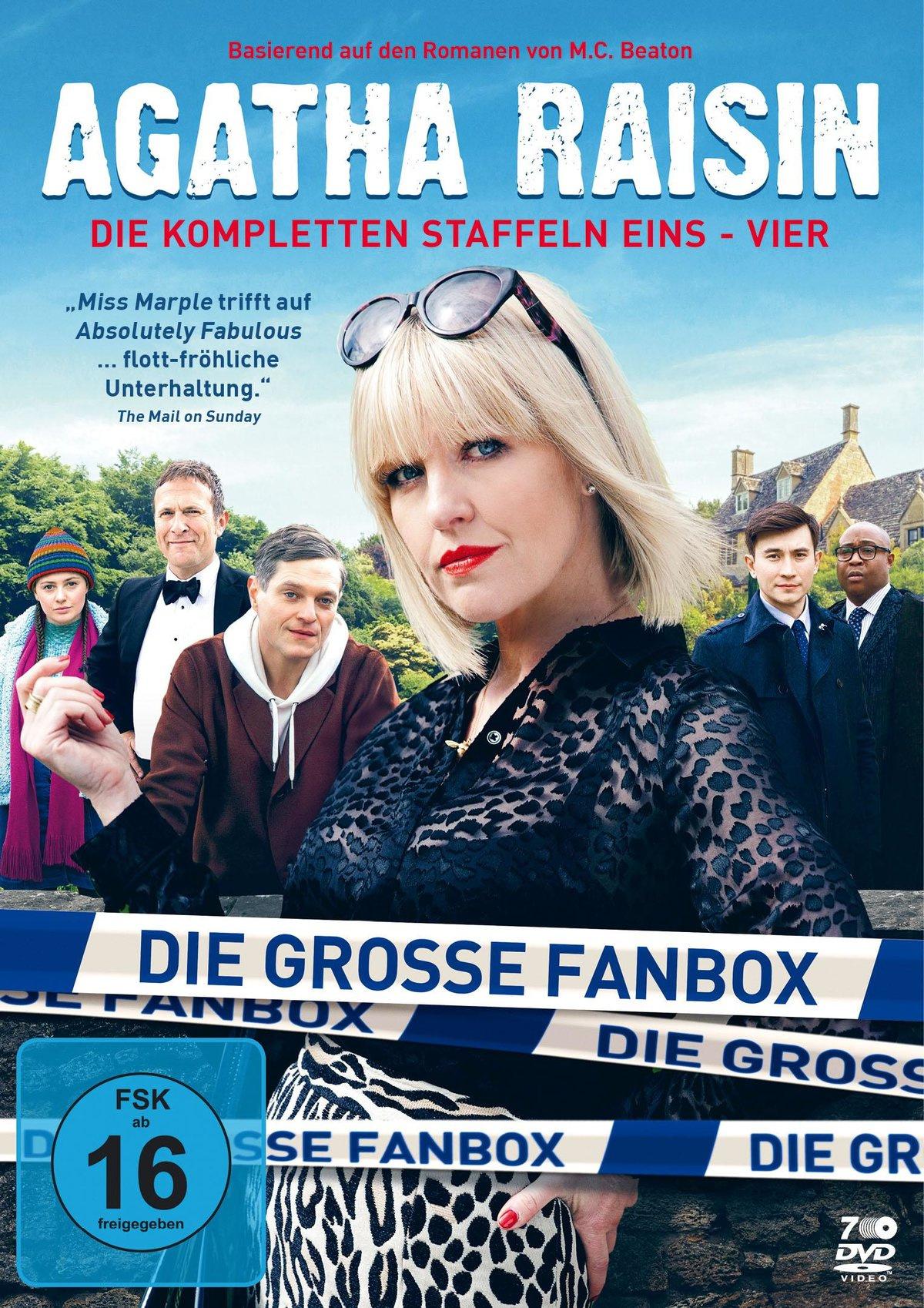 Agatha Raisin - Die große Fanbox mit den Staffeln 1-4 - In limitierter Erstauflage inkl. 4-teiligen-Postkartenset  [9 DVDs]