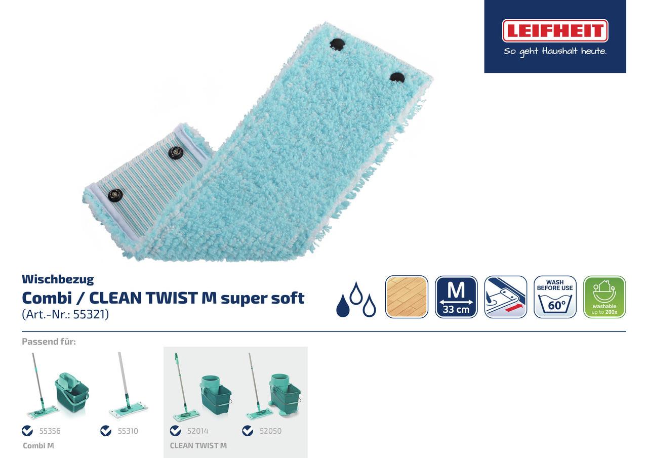 Produktbild LEIFHEIT Wischbezug Twist / Combi Extra Soft 3 von 15