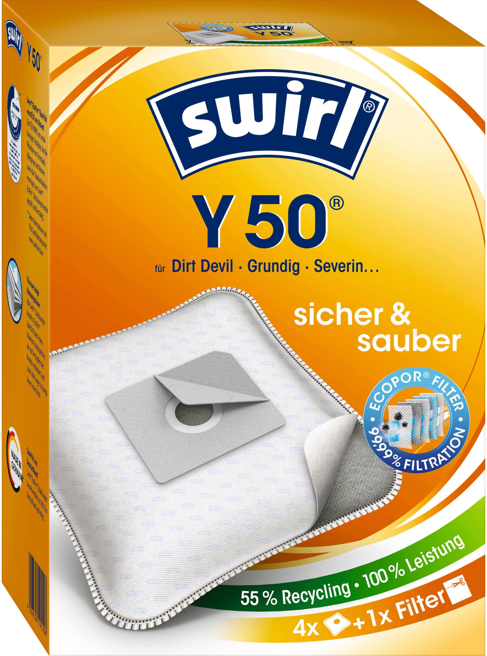 Swirl® Y 50 Staubsaugerbeutel EcoPor®