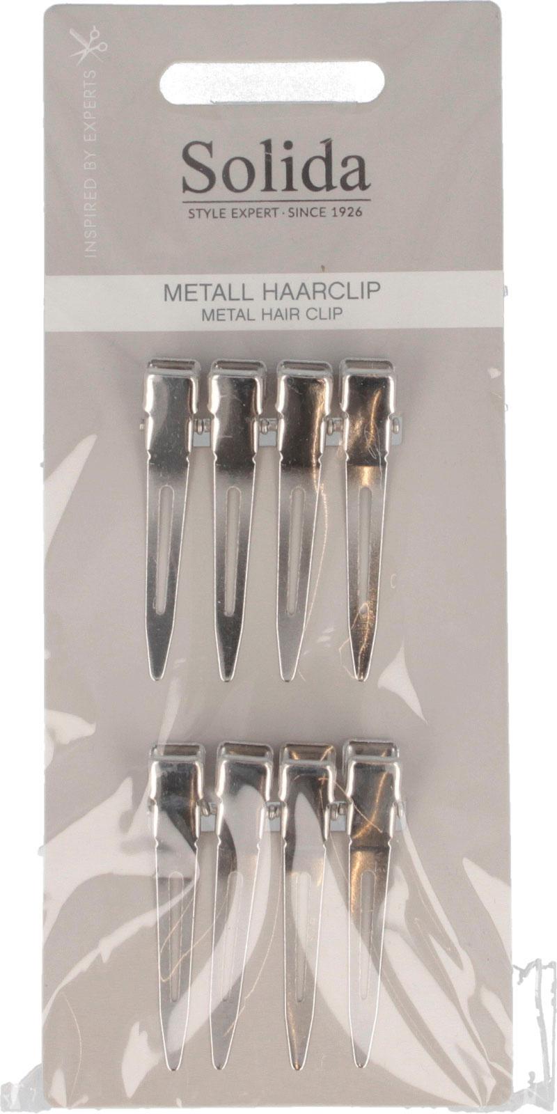 Solida Haarclip Metall 8 Stück