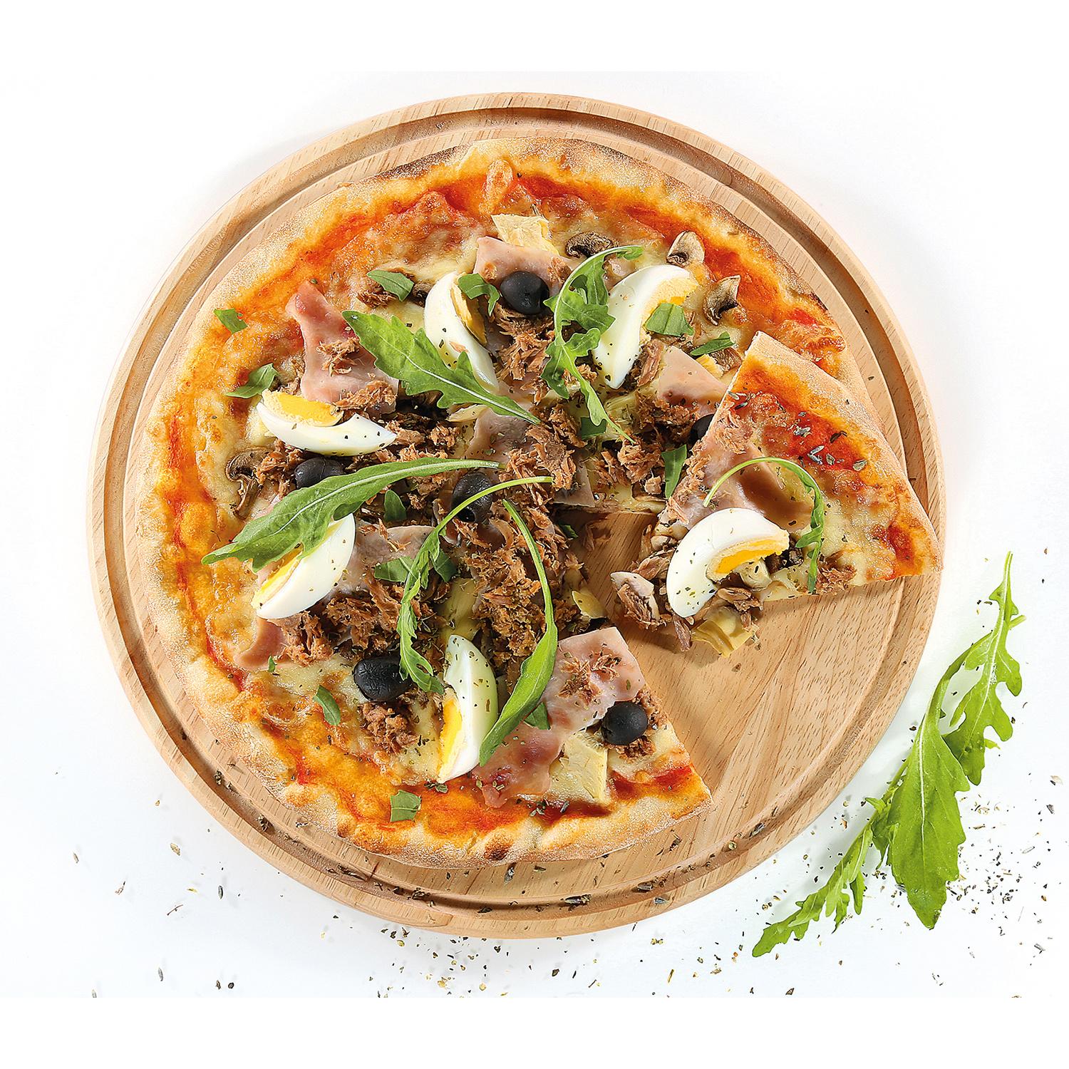 Produktbild ZASSENHAUS Pizzateller aus Gummibaumholz Ø 33cm 2 von 4