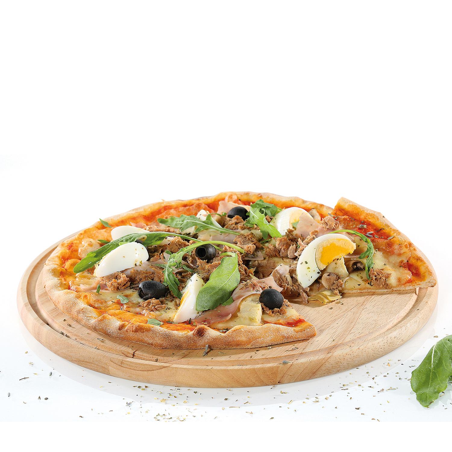 Produktbild ZASSENHAUS Pizzateller aus Gummibaumholz Ø 33cm 4 von 4