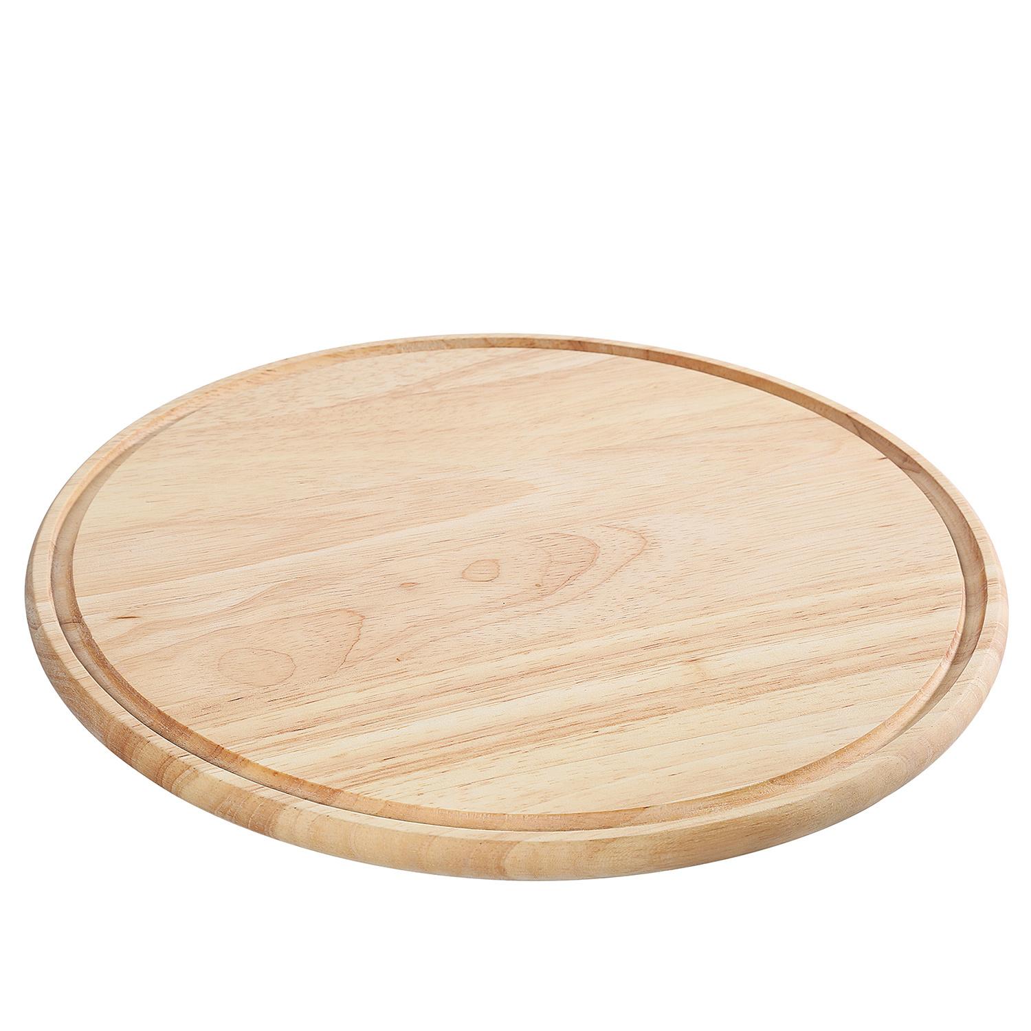 ZASSENHAUS Pizzateller aus Gummibaumholz Ø 33cm