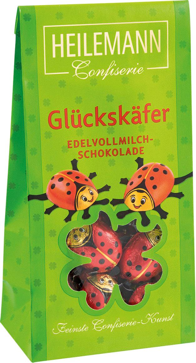 Heilemann Edelvollmilch-Schokolade Glückskäfer