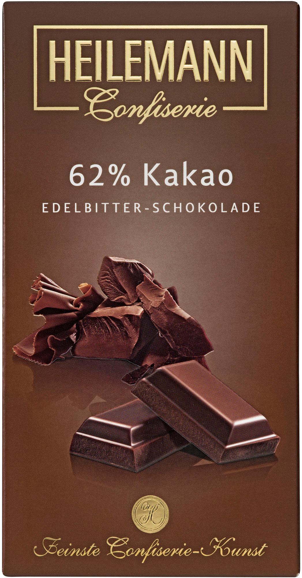 Heilemann Edelbitter-Schokolade 62% Kakao