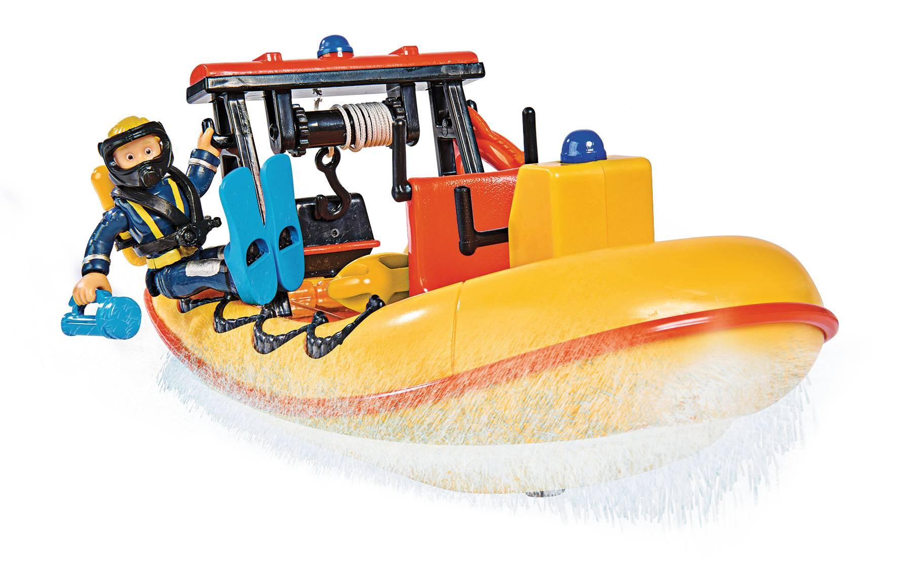 Produktbild Simba 109252571 - Feuerwehrmann Sam - Neptun Boot mit Figur 7 von 9