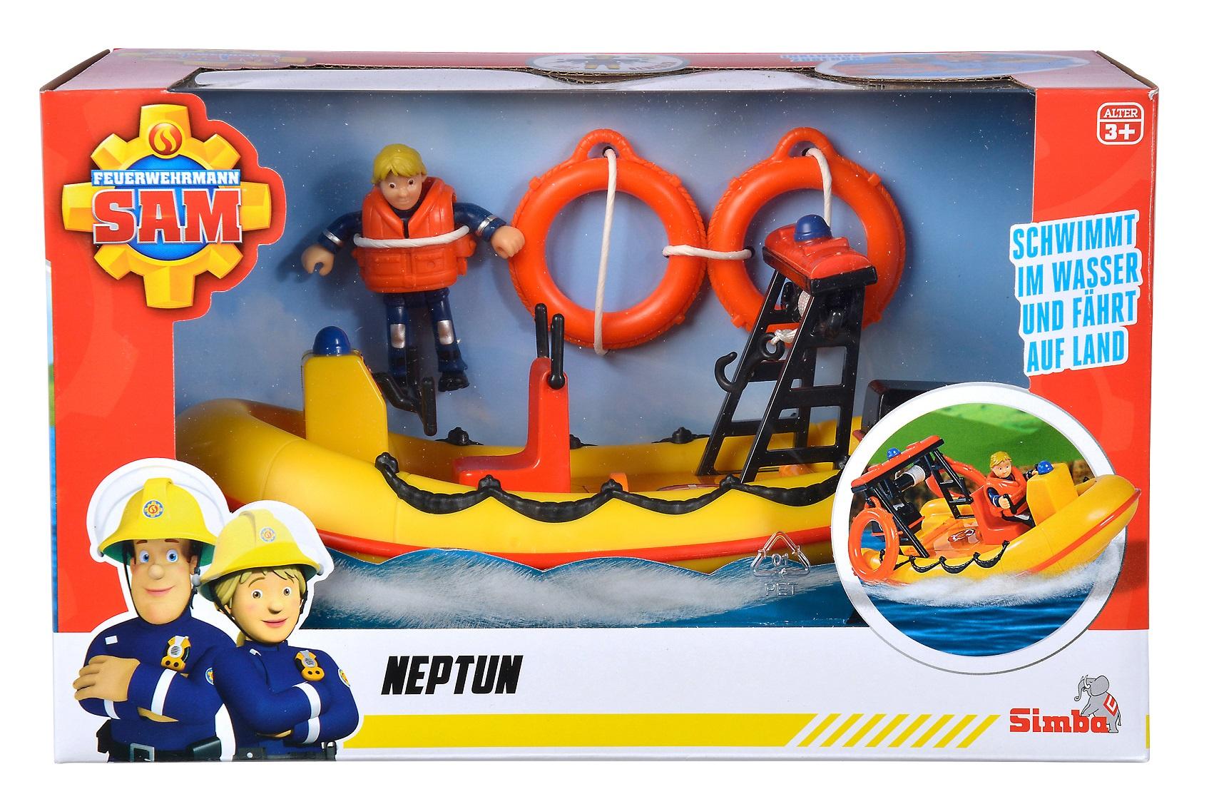 Produktbild Simba 109252571 - Feuerwehrmann Sam - Neptun Boot mit Figur 8 von 9