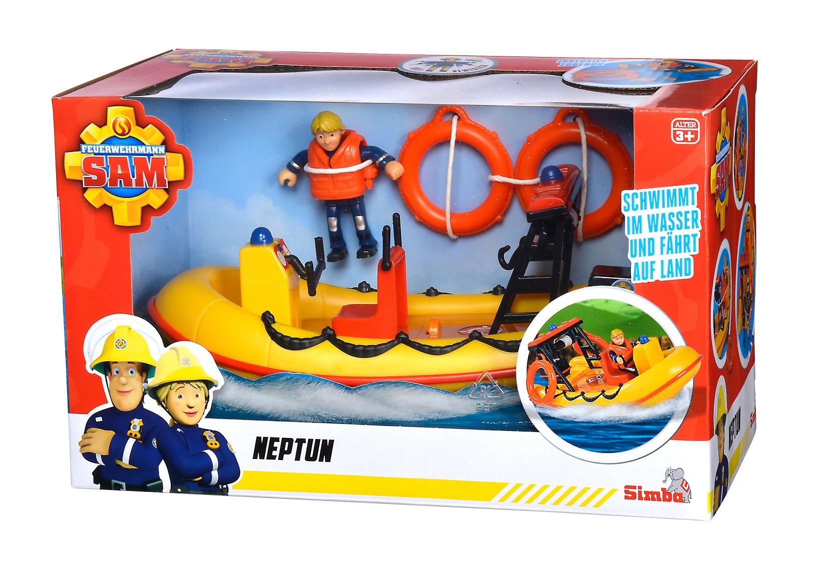 Produktbild Simba 109252571 - Feuerwehrmann Sam - Neptun Boot mit Figur 9 von 9