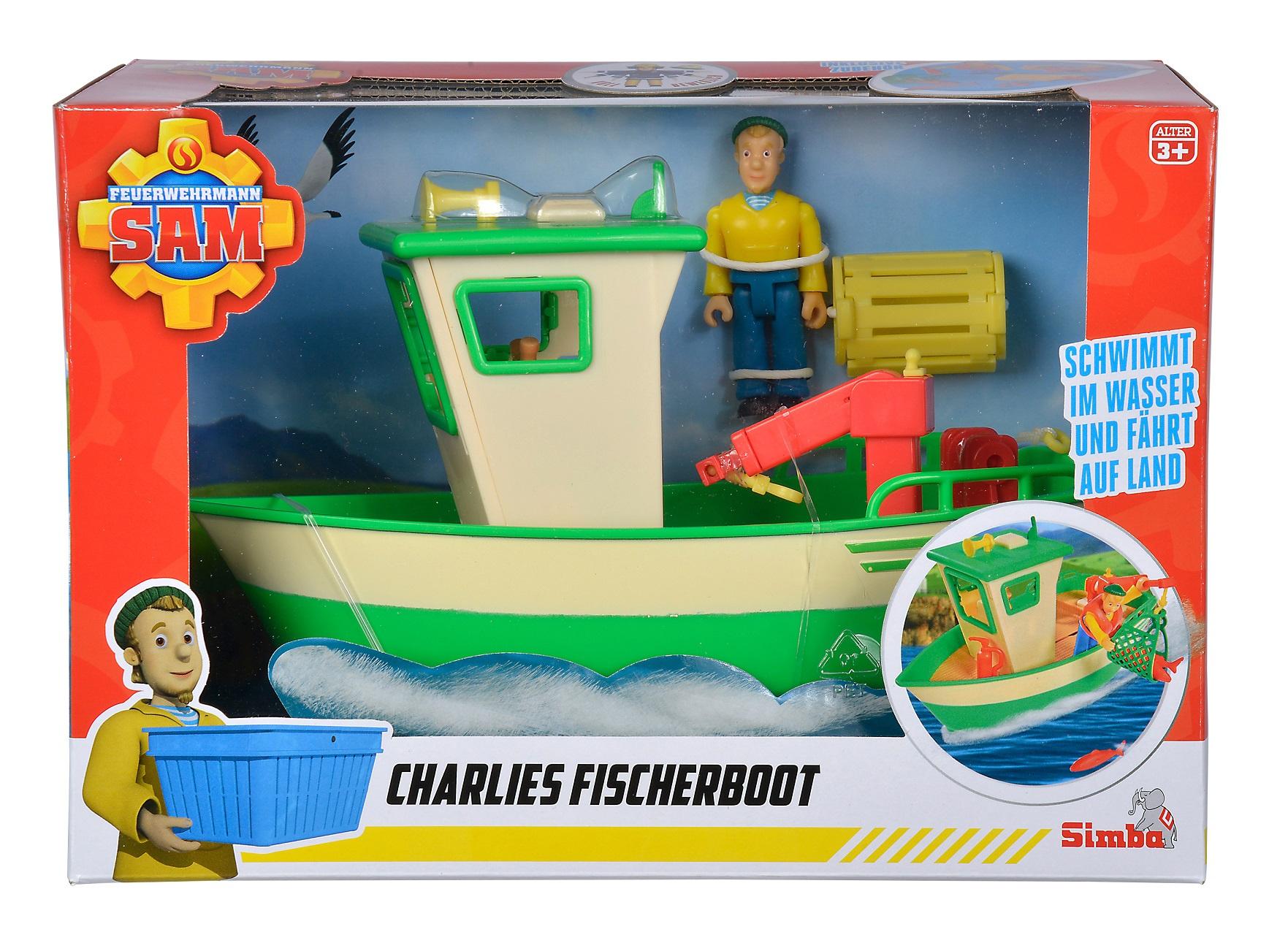 Produktbild Simba 109252574 - Feuerwehrmann Sam - Charlies Fischerboot 3 von 3