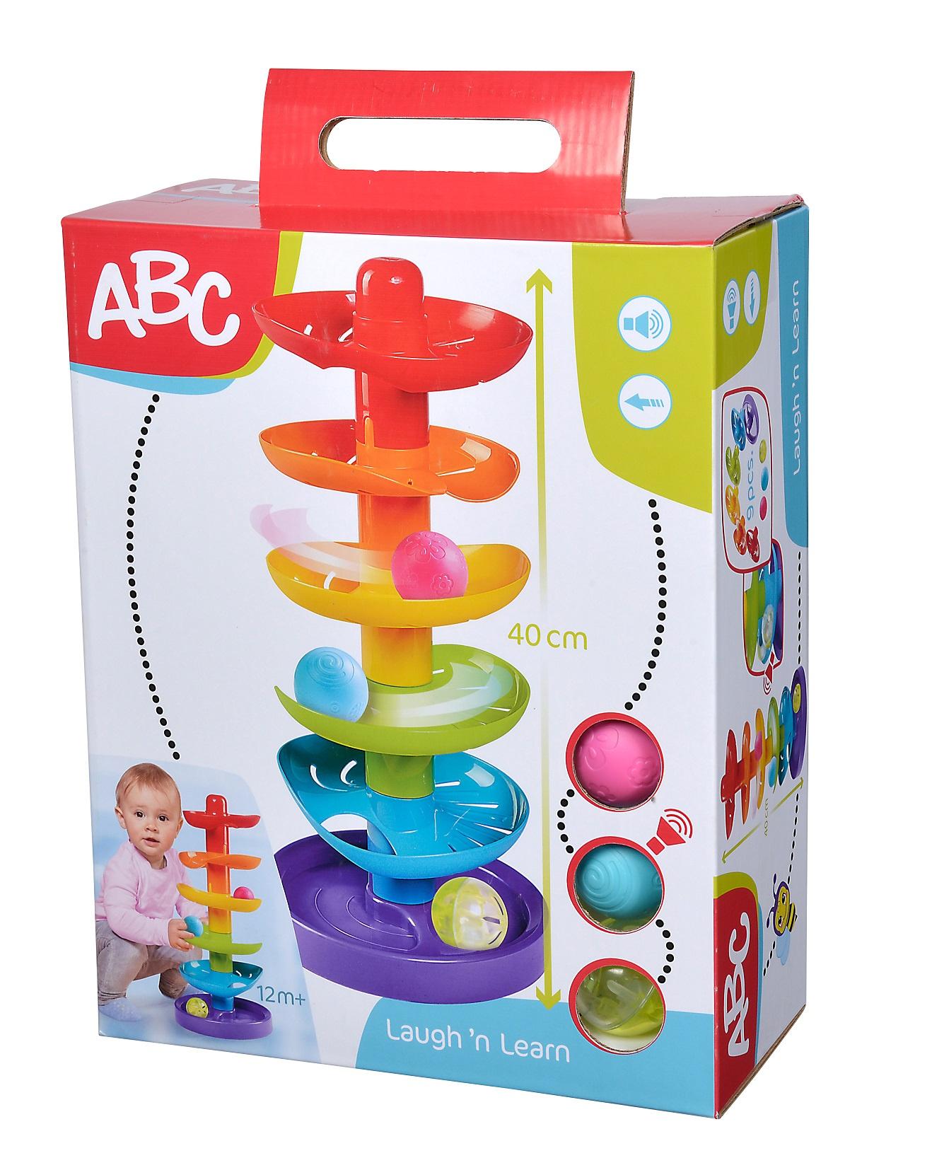 Produktbild Simba - ABC - Regenbogen Kugelturm, 5 Ebenen, 1 Standfläche, 2 farbige Bälle, 1 transparenter Ball mit Glöckchen 4 von 10