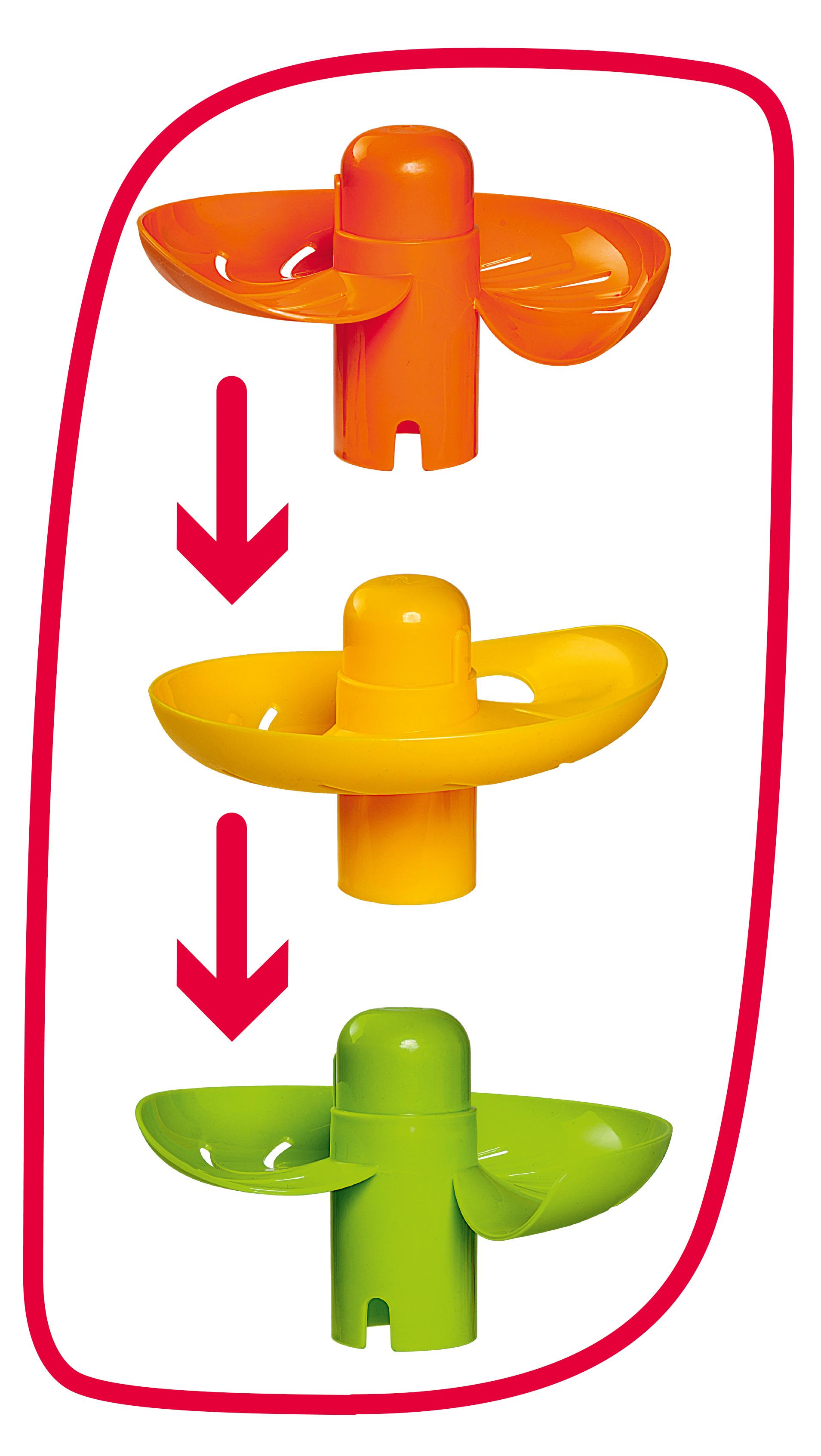 Produktbild Simba - ABC - Regenbogen Kugelturm, 5 Ebenen, 1 Standfläche, 2 farbige Bälle, 1 transparenter Ball mit Glöckchen 7 von 10