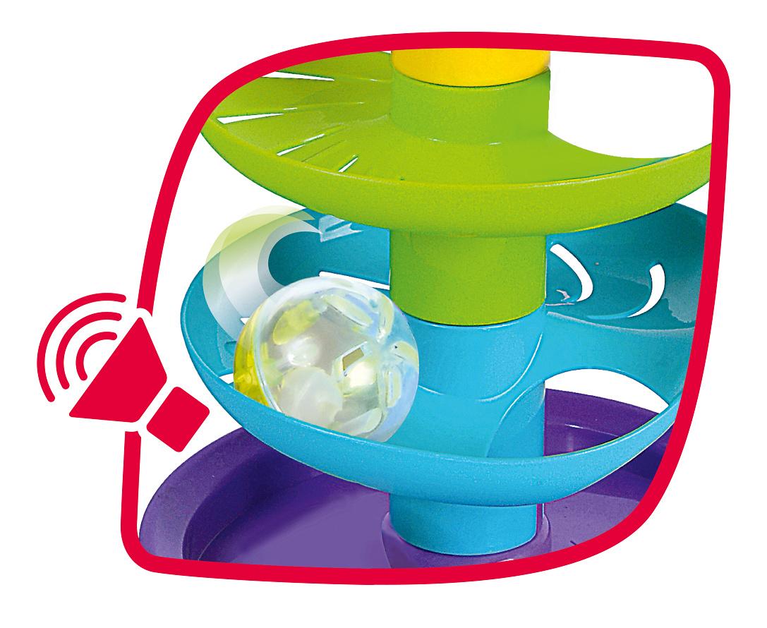 Produktbild Simba - ABC - Regenbogen Kugelturm, 5 Ebenen, 1 Standfläche, 2 farbige Bälle, 1 transparenter Ball mit Glöckchen 8 von 10