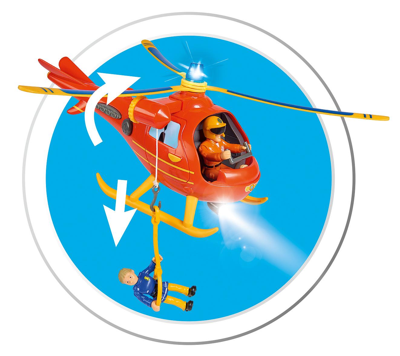 Produktbild Simba - Feuerwehrmann Sam - Sam Hubschrauber Wallaby mit Figur 11 von 13