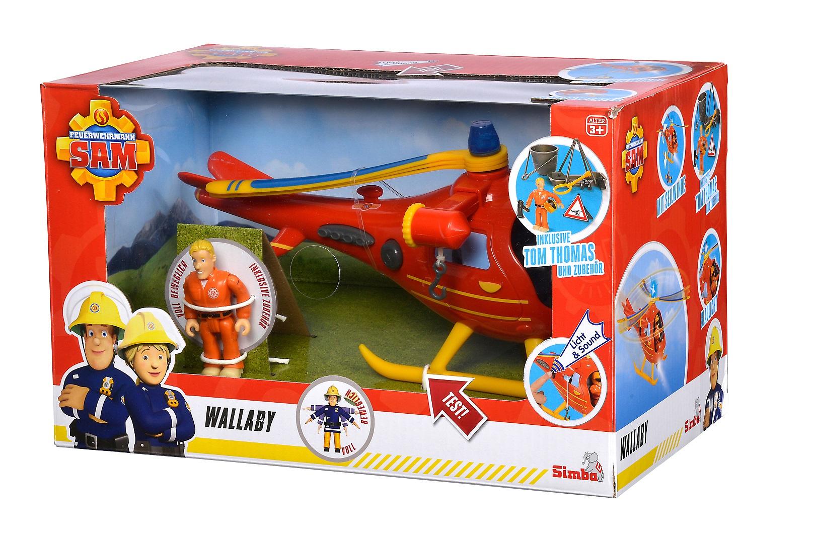 Produktbild Simba - Feuerwehrmann Sam - Sam Hubschrauber Wallaby mit Figur 3 von 13