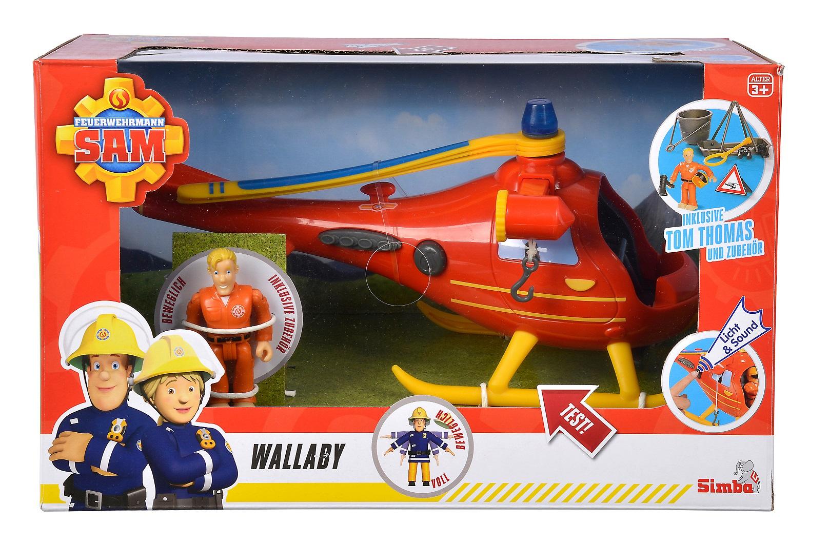 Produktbild Simba - Feuerwehrmann Sam - Sam Hubschrauber Wallaby mit Figur 4 von 13