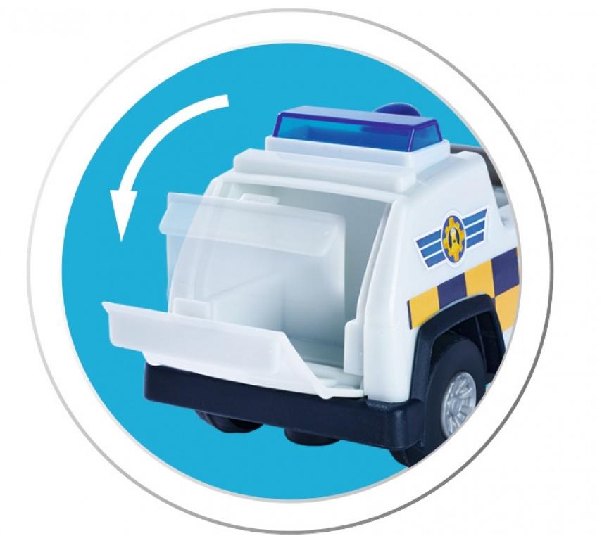 Produktbild Simba - Feuerwehrmann Sam - Sam Polizei 4x4 mit Rose Figur 2 von 3