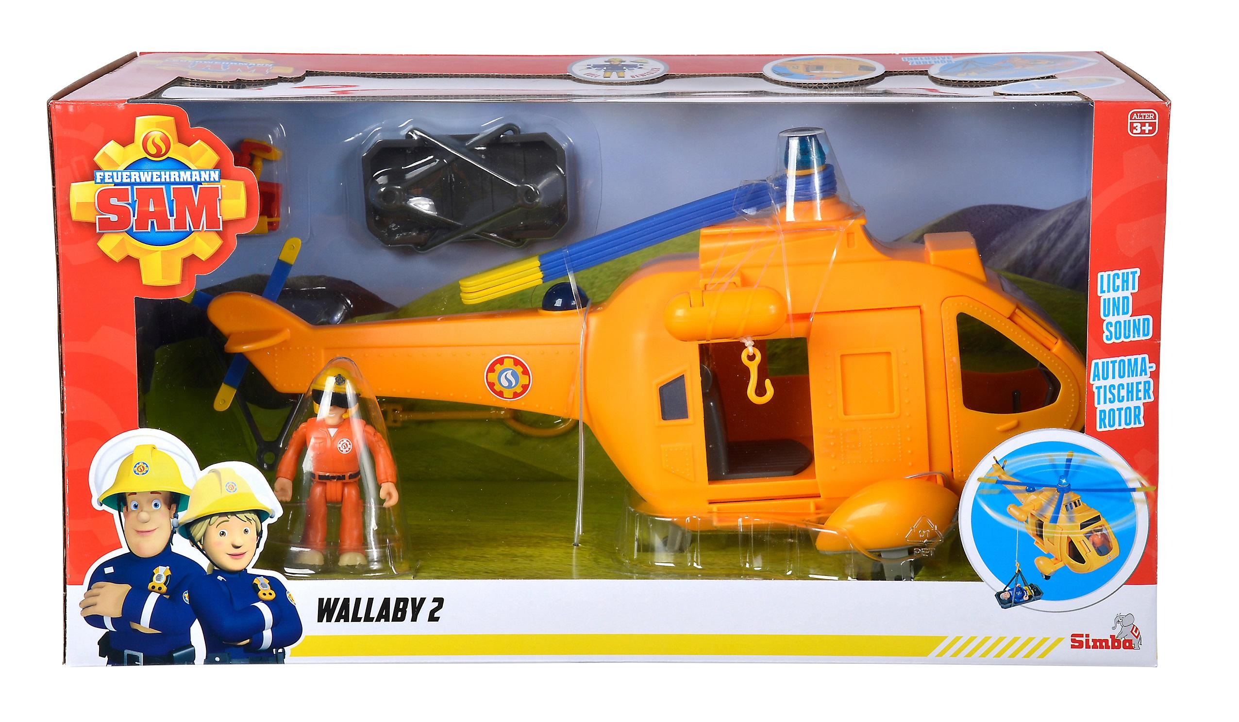 Produktbild Simba 109252576 - Feuerwehrmann Sam - Hubschrauber Wallaby 2 2 von 3