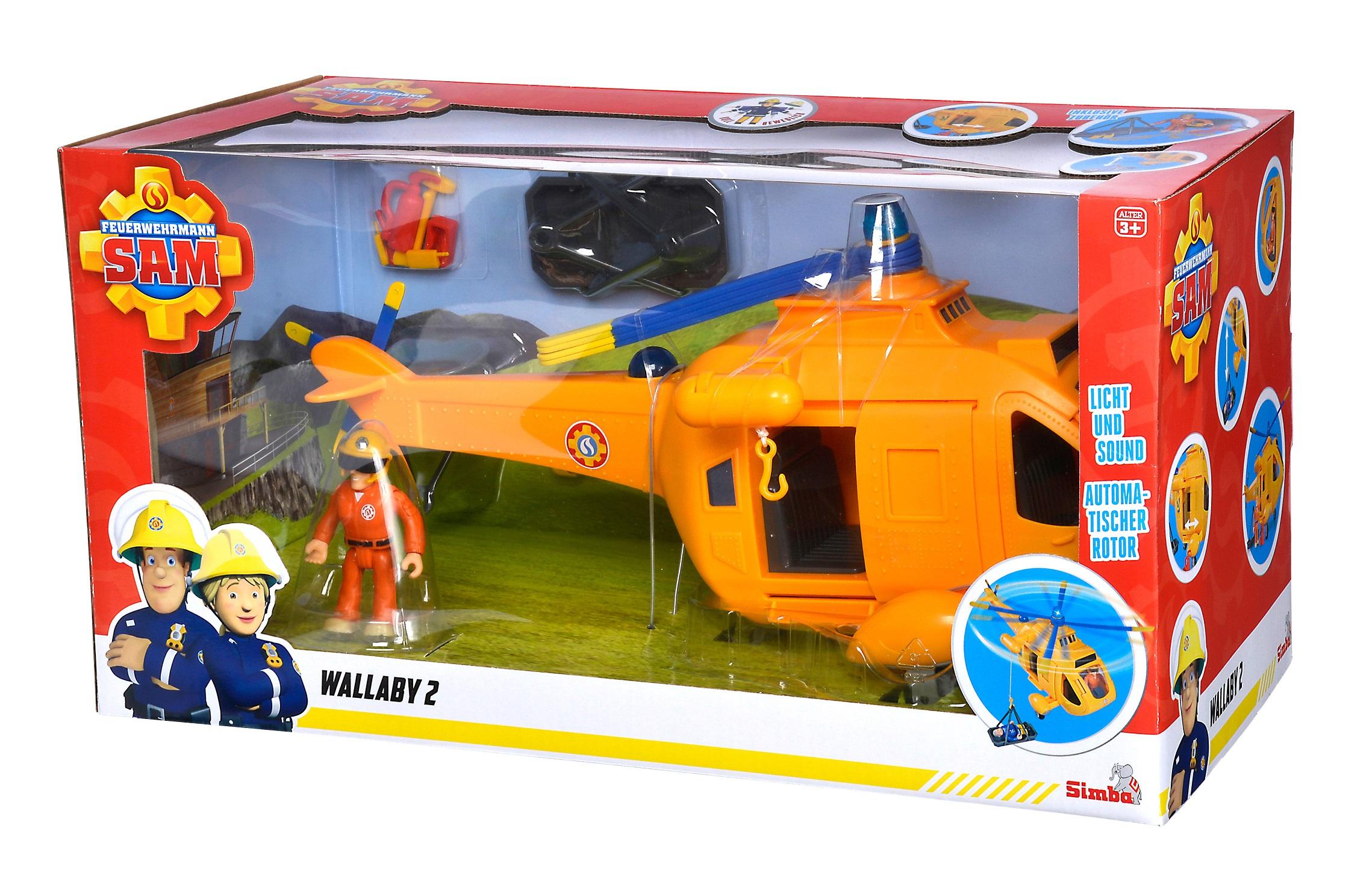 Produktbild Simba 109252576 - Feuerwehrmann Sam - Hubschrauber Wallaby 2 3 von 3