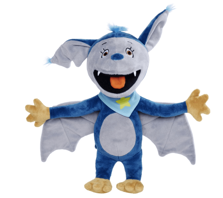 Simba Fidi Fledermaus Plüschtier mit Sound und Wortspielen, 35 cm