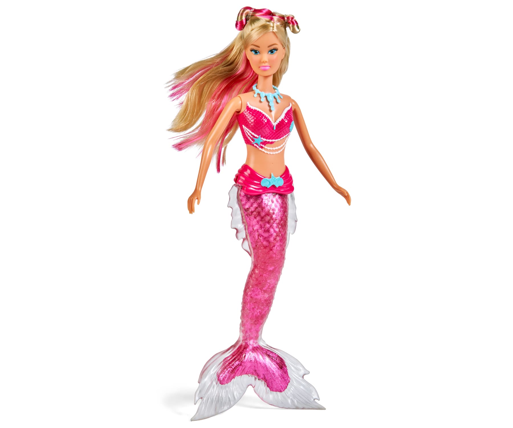 Simba Steffi Love Squishy Mermaid Meerjungfrau Puppe mit Delfin