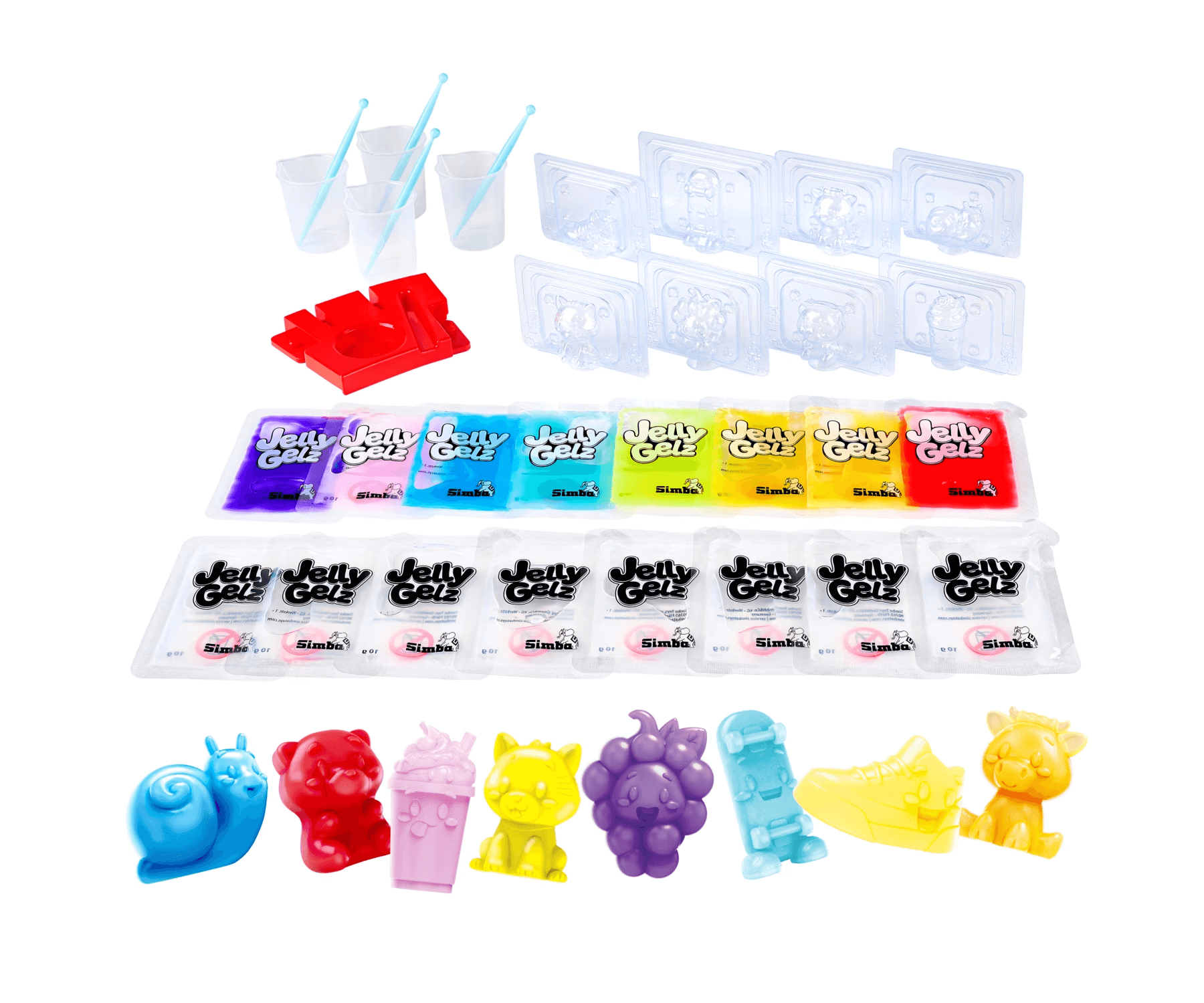 Simba Jelly Gelz Lifestyle Kreativset für 8 Figuren ab 6 Jahren