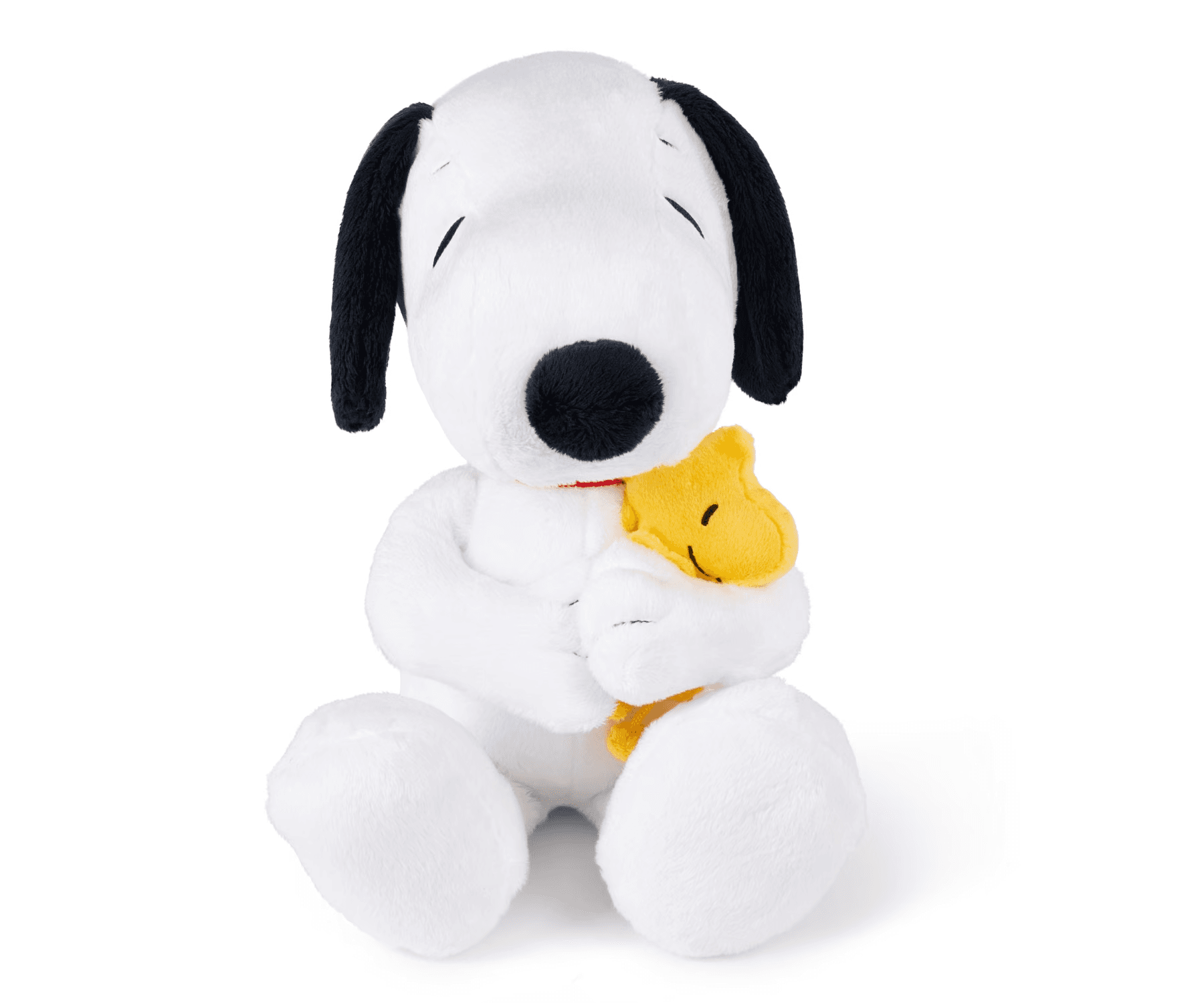 Simba Peanuts Snoopy mit Woodstock Plüschtier sitzend, ca. 25 cm