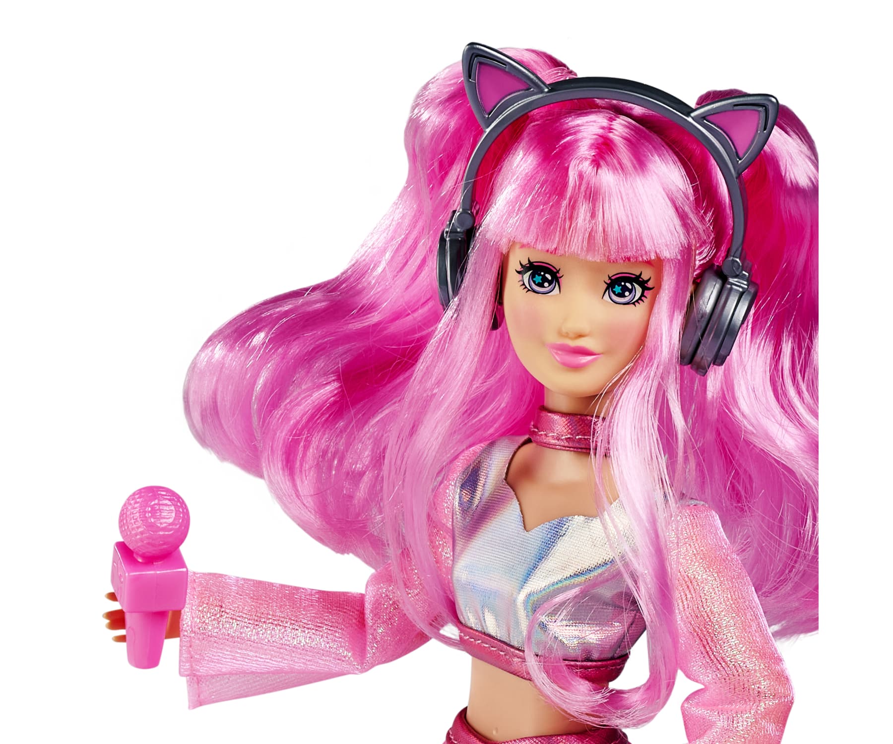 Simba K-POP Stage Sora Ankleidepuppe 26 cm mit Mikrofon und Kopfhörern