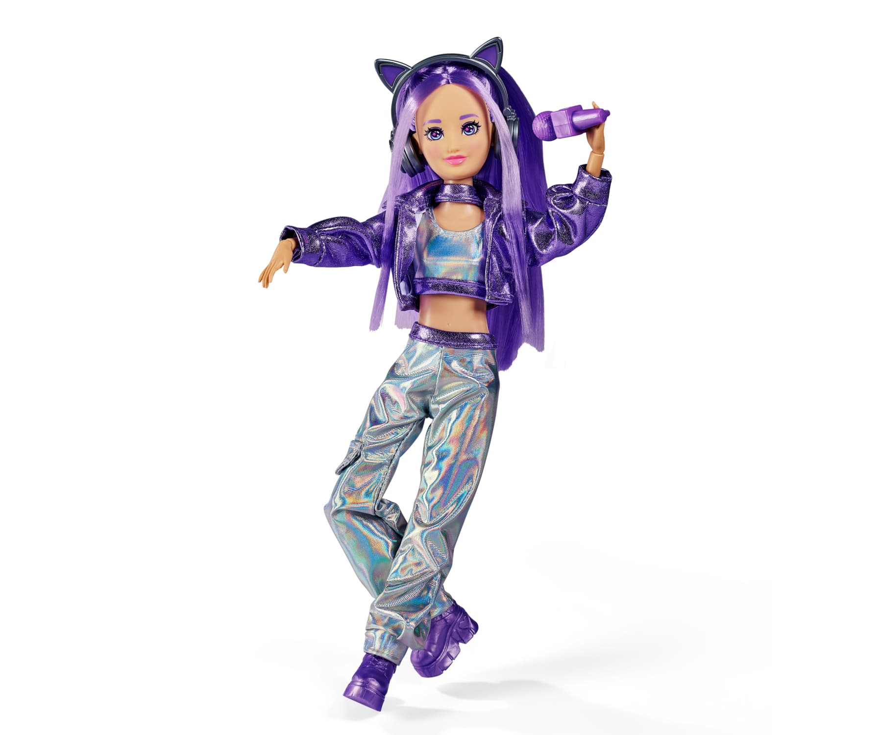 Simba K-POP Stage Yuna Ankleidepuppe 26 cm mit Mikrofon und Kopfhörern