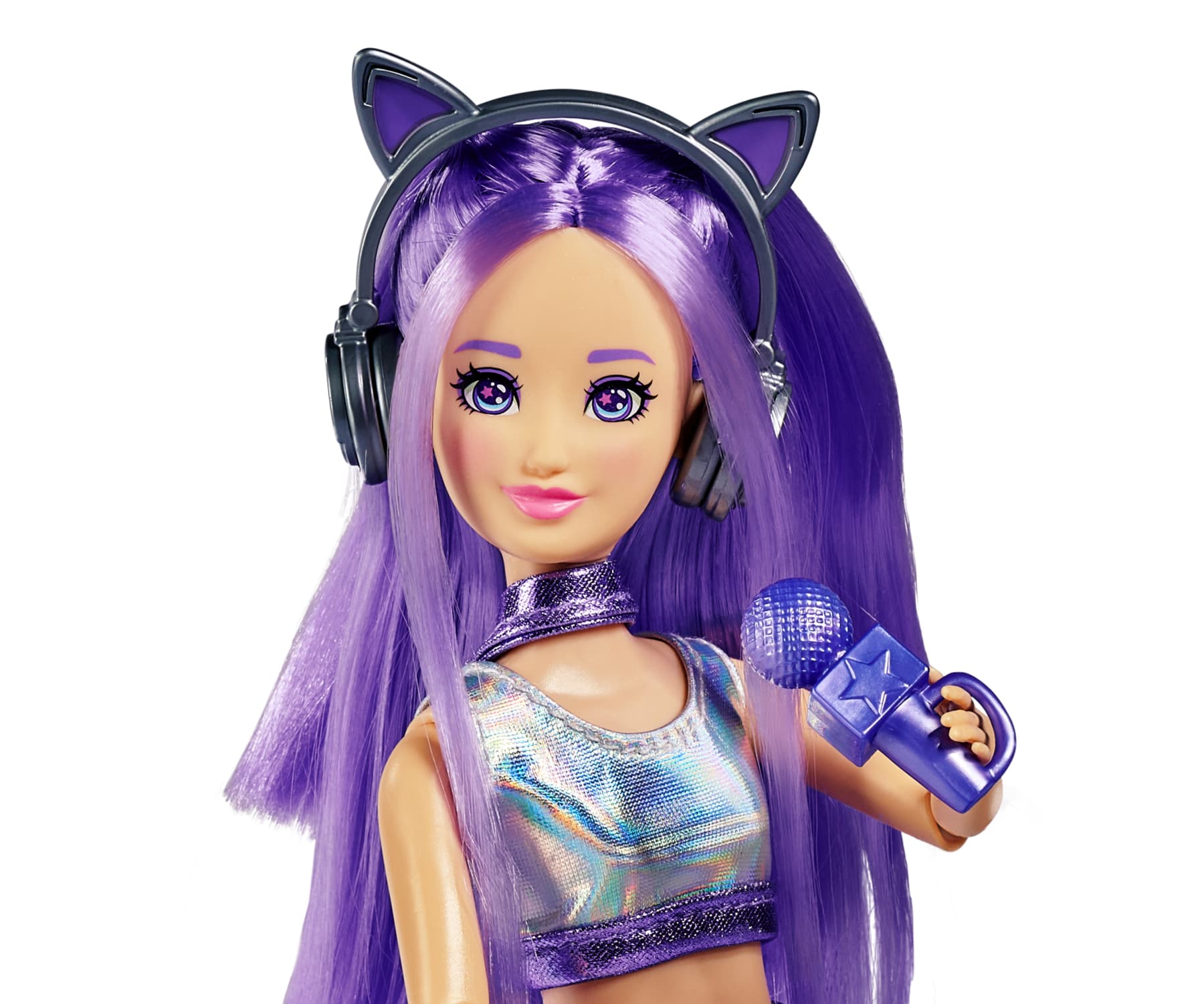Simba K-POP Stage Yuna Ankleidepuppe 26 cm mit Mikrofon und Kopfhörern