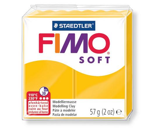 STAEDTLER FIMO - 8020-16 soft Ofenhärtende Modelliermasse sonnengelb