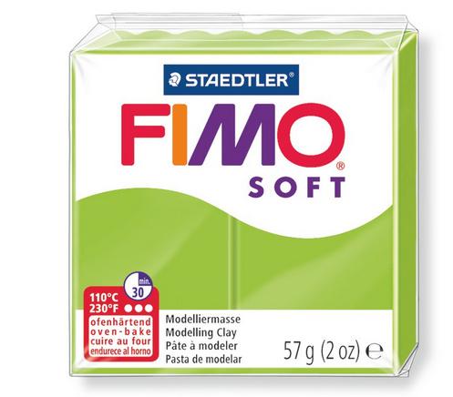 STAEDTLER FIMO - 8020-50 soft Ofenhärtende Modelliermasse apfelgrün