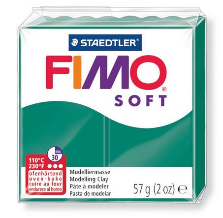 STAEDTLER FIMO - 8020-56 soft Ofenhärtende Modelliermasse smaragd