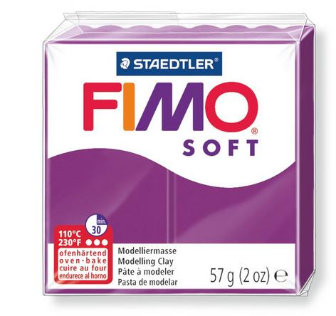 STAEDTLER FIMO - 8020-61 soft Ofenhärtende Modelliermasse purpur