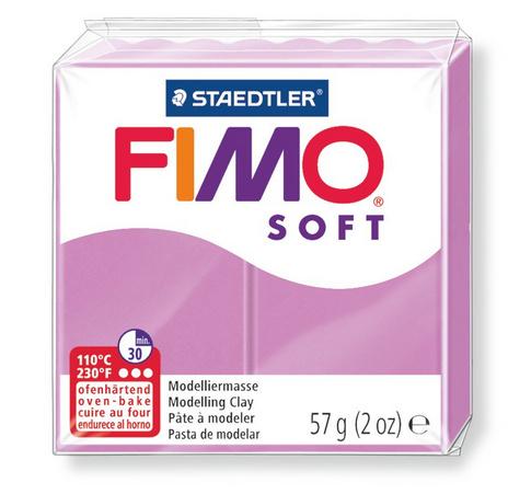 STAEDTLER FIMO - 8020-62 soft Ofenhärtende Modelliermasse lavendel