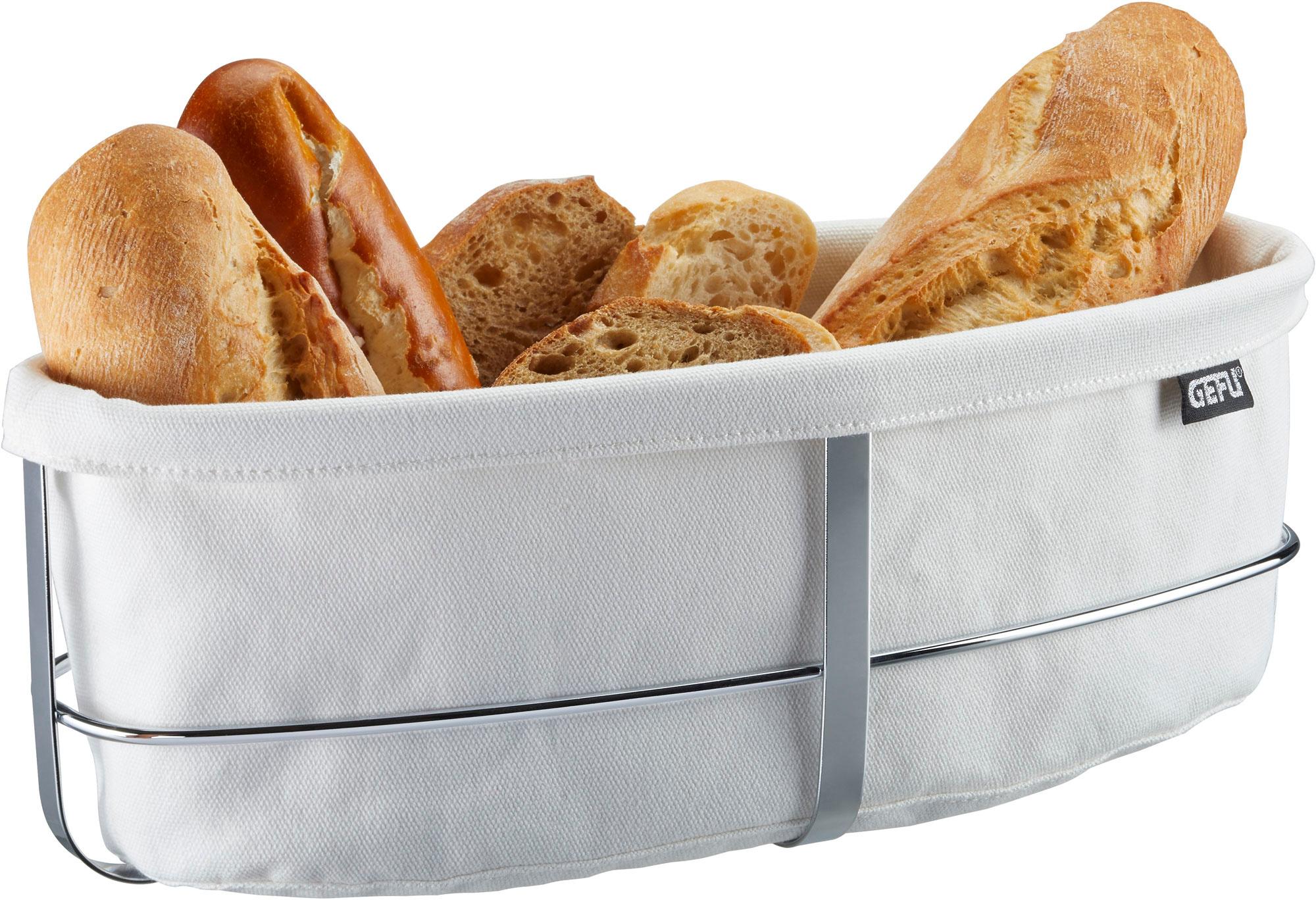 GEFU Brotkorb Brunch oval weiß