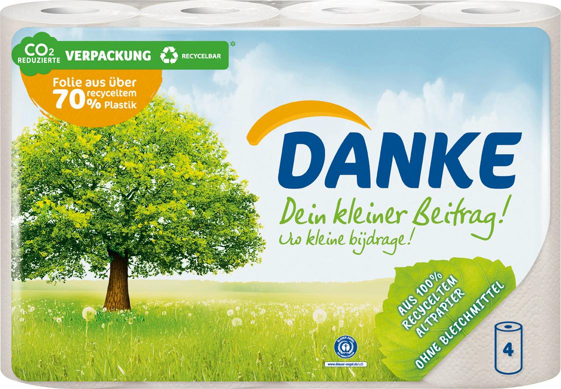 Danke Haushaltstücher Recycling