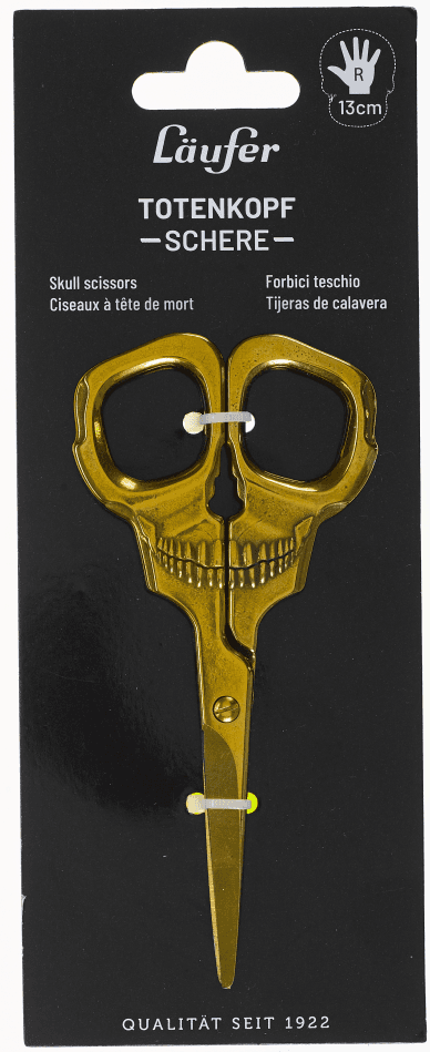 Läufer Universalschere Edelstahl 12,5cm Totenkopf