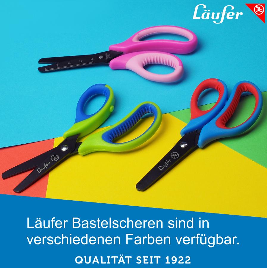 Produktbild Läufer Bastelschere 13cm rund mit weichem Komfortgriff pink/rosa 6 von 6