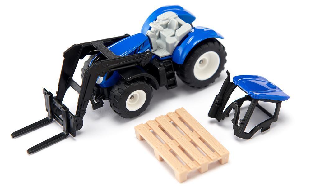 Produktbild SIKU 1544 Super - New Holland mit Palettengabel und Palette 5 von 6