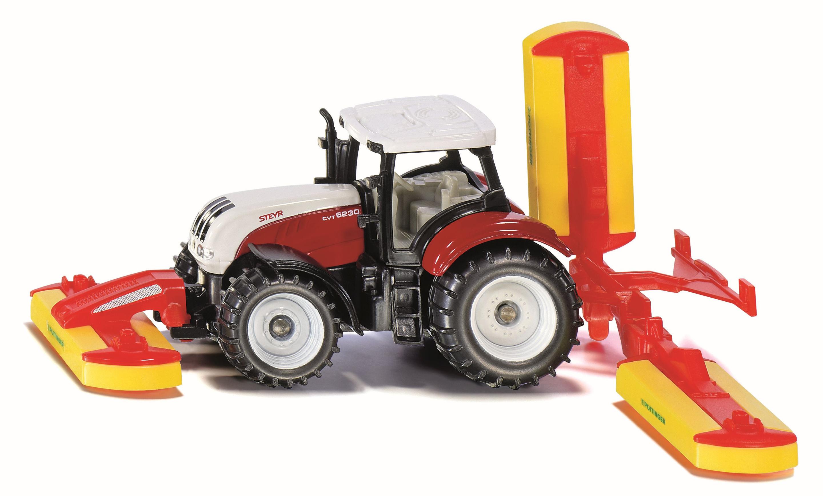 SIKU 1672 Super - Steyr mit Pöttinger Mähwerkskombination