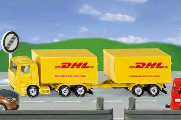 Produktbild SIKU 1694 Super - LKW mit Anhänger DHL 2 von 2