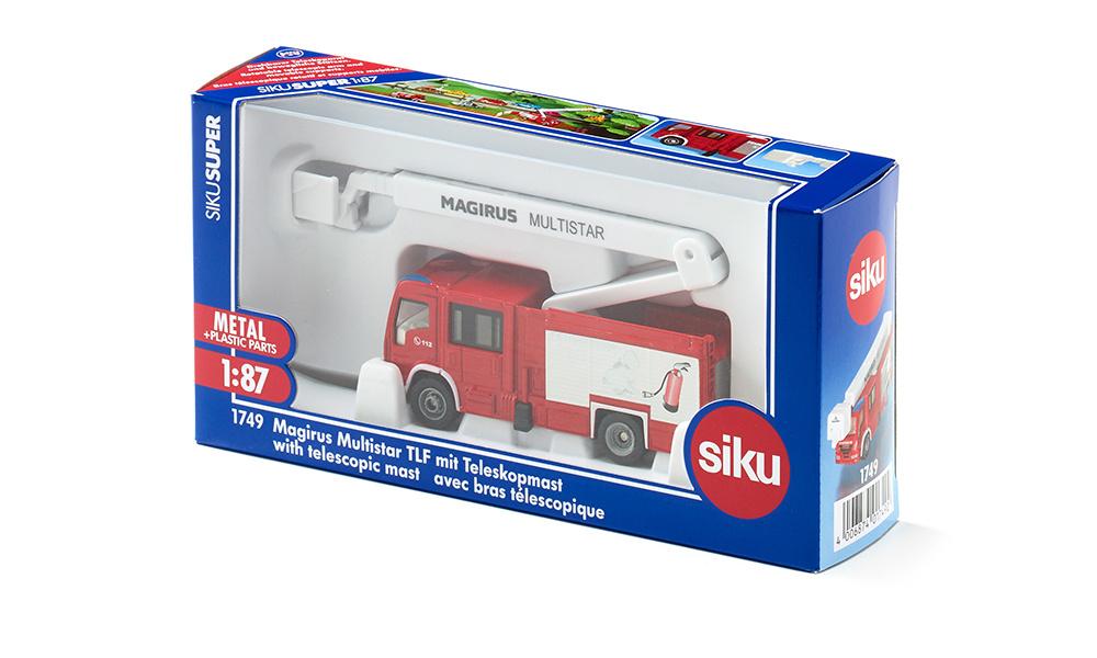 Produktbild SIKU 1749 Super - Magirus Multistar TLF mit Teleskopmast 7 von 7
