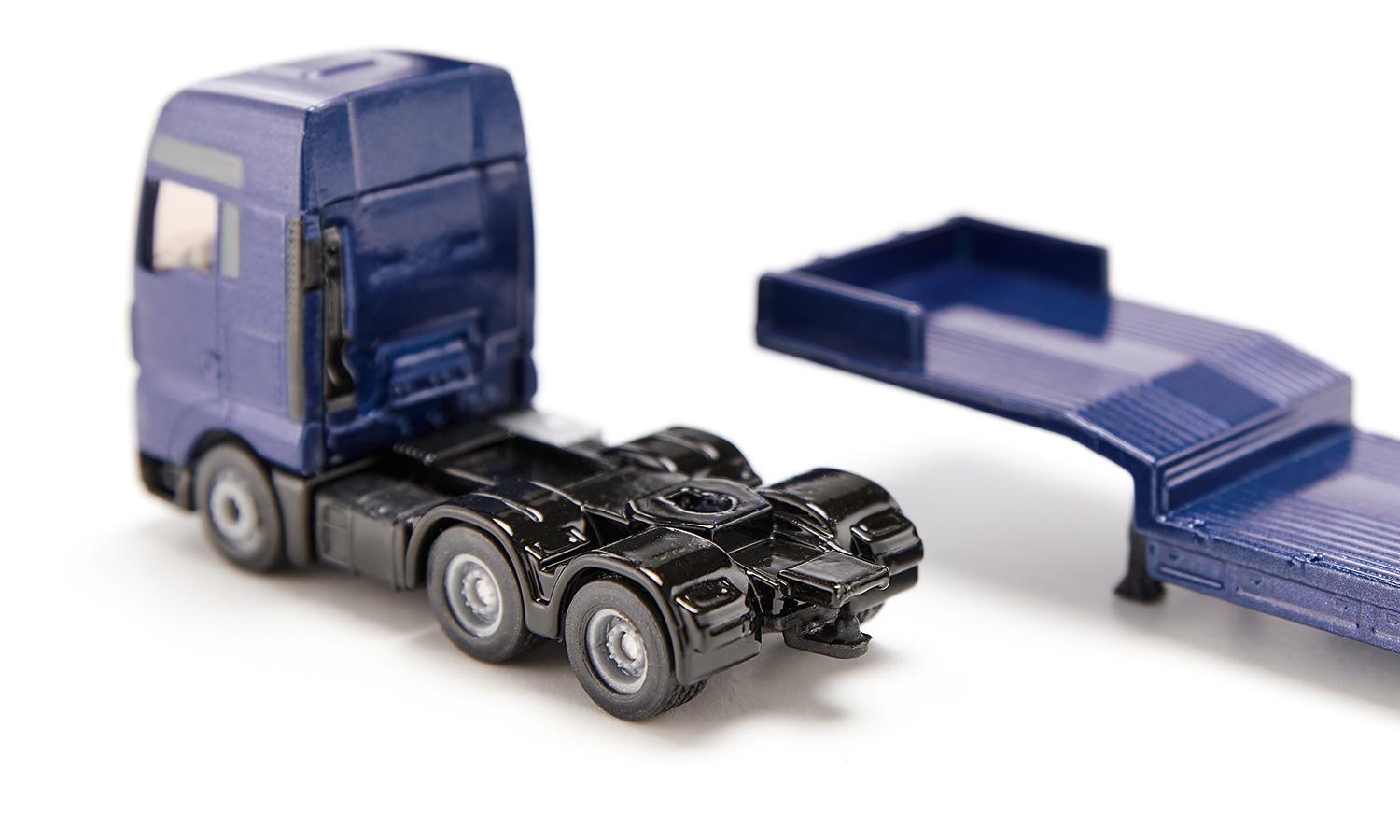 Produktbild SIKU 1790 Super - MAN LKW mit Tieflader und JCB Radlader 2 von 7