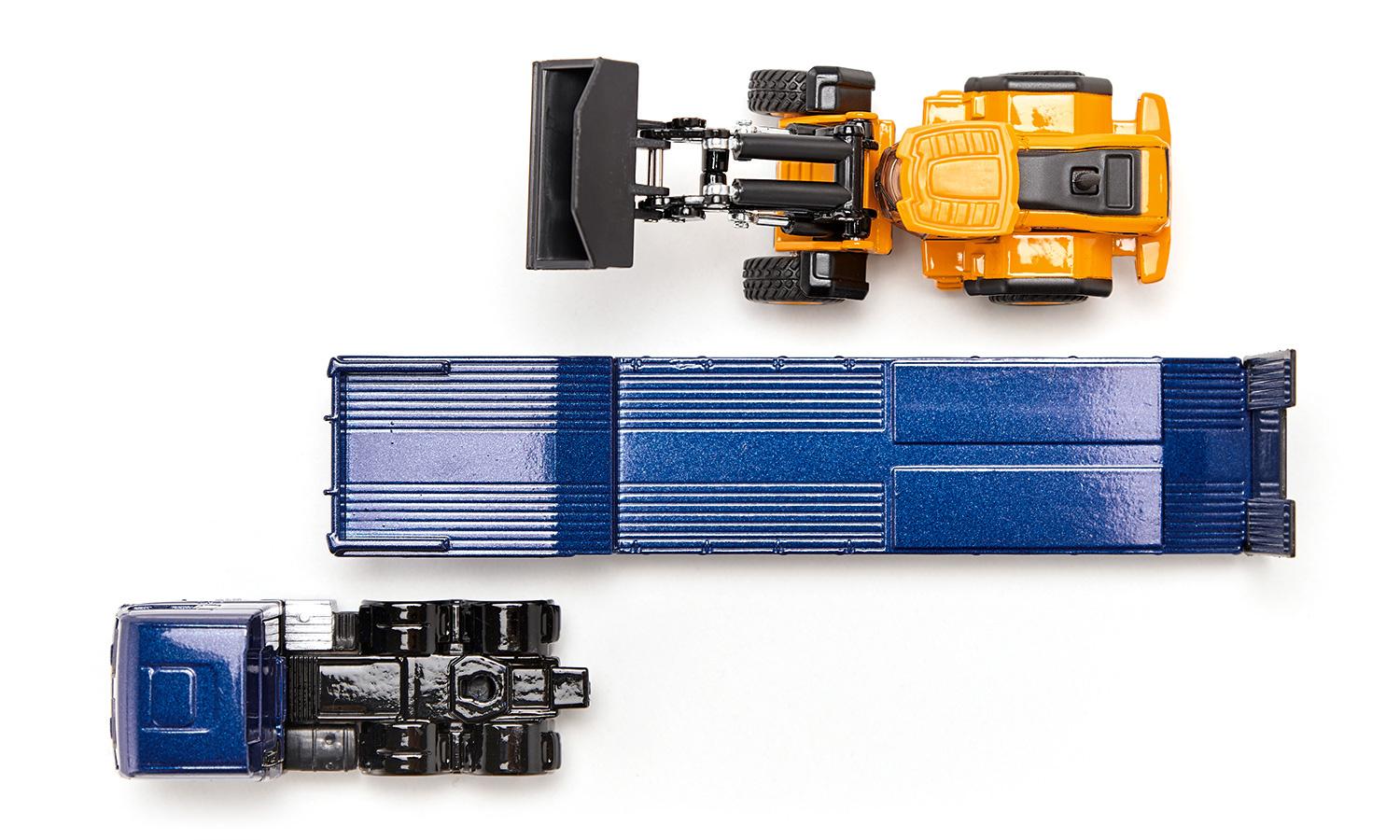 Produktbild SIKU 1790 Super - MAN LKW mit Tieflader und JCB Radlader 4 von 7