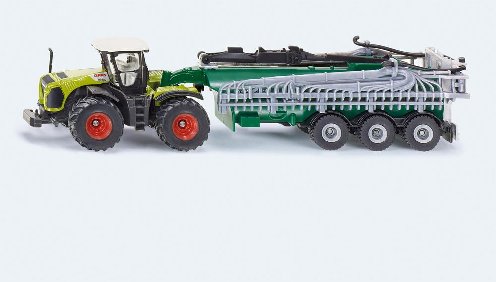 SIKU 1827 Farmer - Claas Xerion mit Fasswagen